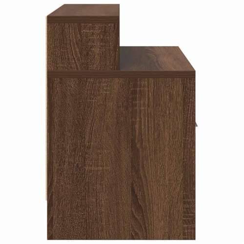 Noćni ormarić s ladicom smeđi hrast 51x31x47 cm - Smeđi hrast 1 Cijena