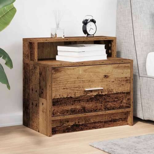 Noćni ormarić s ladicom staro drvo 51x31x47 cm - Staro drvo 1 Cijena