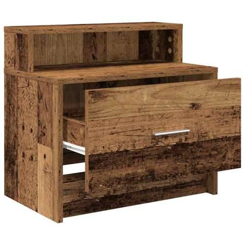 Noćni ormarić s ladicom staro drvo 51x31x47 cm - Staro drvo 1 Cijena