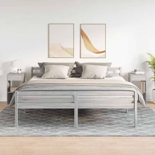 Noćni ormarići s ladicom 2 kom siva sonoma 35x34x66,5 cm - Sivi hrast sonoma 2 Cijena