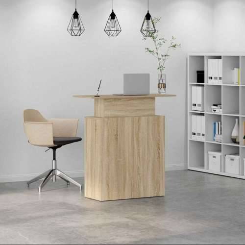 Recepcijski stol sonoma hrast 100x40x104 cm konstruirano drvo - sonoma hrast Cijena