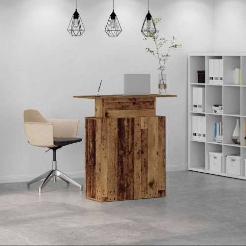 Recepcijski stol staro drvo 100x40x104 cm konstruirano drvo - Staro drvo Cijena