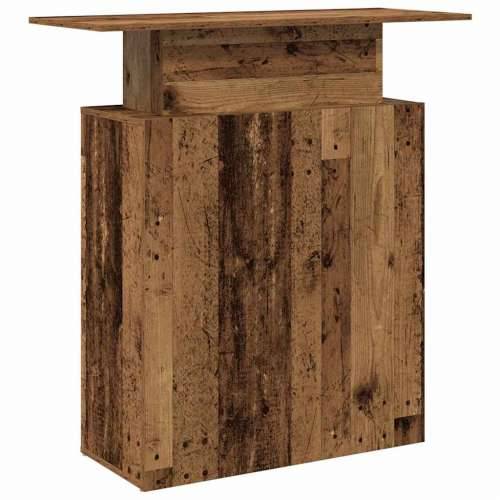 Recepcijski stol staro drvo 100x40x104 cm konstruirano drvo - Staro drvo Cijena