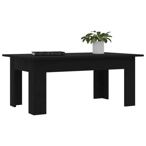 Stolić za kavu crni 100 x 60 x 42 cm od konstruiranog drva - Crna 100 x 60 x 42 cm 1 Cijena