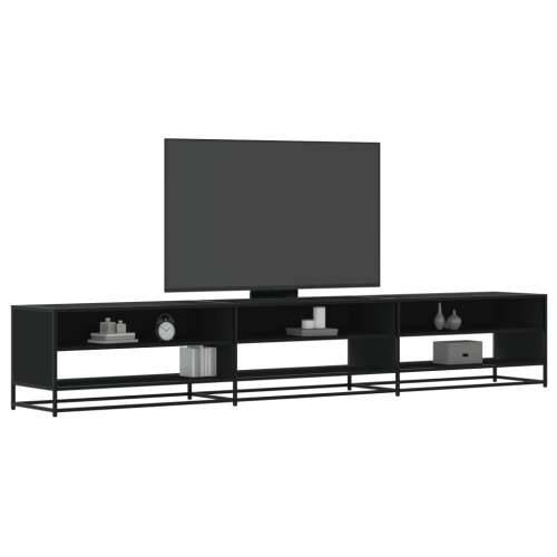 TV ormarić crni 270x40x46 cm izrađeno drvo - Crna 1 270 cm Cijena