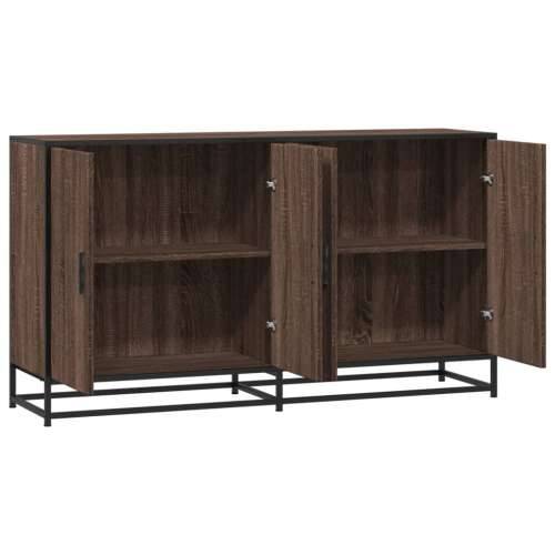 Komoda smeđi hrast 134x35x76 cm konstruirano drvo - Smeđi hrast 1 Cijena