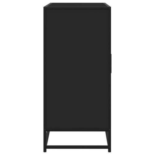 Komoda crna 92x35x76 cm od konstruiranog drva - Crna 1 Cijena