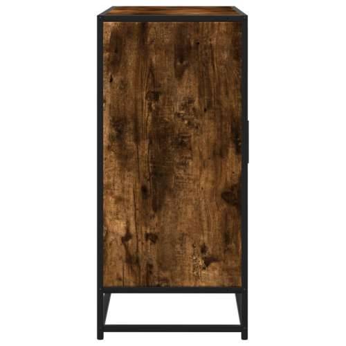 Komoda dimljeni hrast 92x35x76 cm konstruirano drvo - Dimljeni hrast 1 Cijena