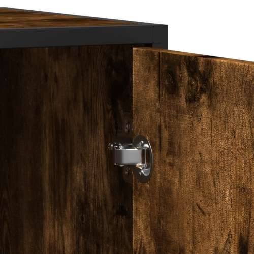 Komoda dimljeni hrast 92x35x76 cm konstruirano drvo - Dimljeni hrast 1 Cijena