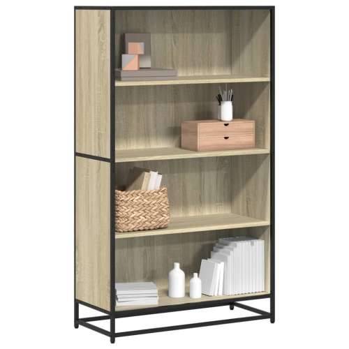 Polica za knjige sonoma hrast 80,5x35x139 cm izrađeno drvo - sonoma hrast 1 139 cm 80.5 cm Cijena