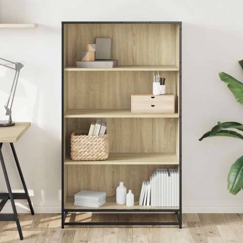 Polica za knjige sonoma hrast 80,5x35x139 cm izrađeno drvo - sonoma hrast 1 139 cm 80.5 cm Cijena