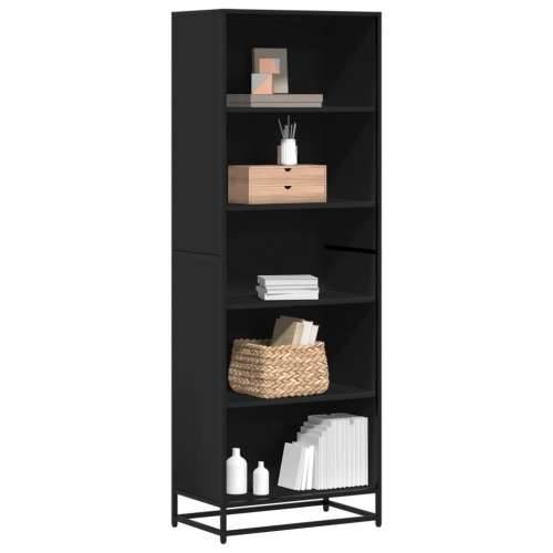 Polica za knjige crna 60x35x170,5 cm izrađeno drvo - Crna 1 170.5 cm 60 cm Cijena