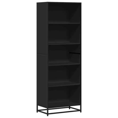 Polica za knjige crna 60x35x170,5 cm izrađeno drvo - Crna 1 170.5 cm 60 cm Cijena