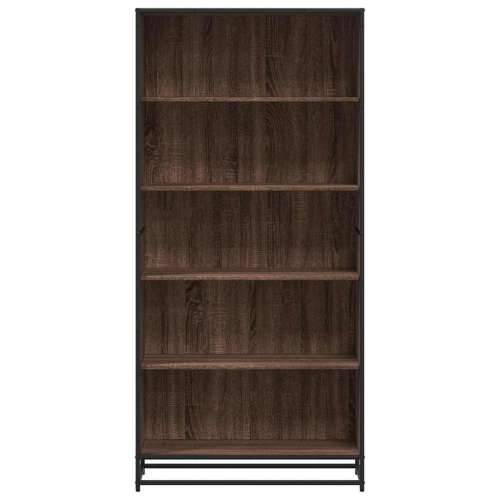 Polica za knjige smeđi hrast 80,5x35x170,5 cm izrađeno drvo - Smeđi hrast 1 170.5 cm 80.5 cm Cijena