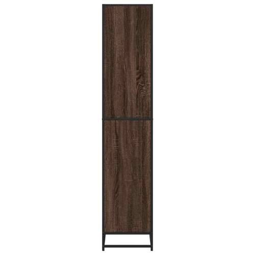 Polica za knjige smeđi hrast 80,5x35x170,5 cm izrađeno drvo - Smeđi hrast 1 170.5 cm 80.5 cm Cijena
