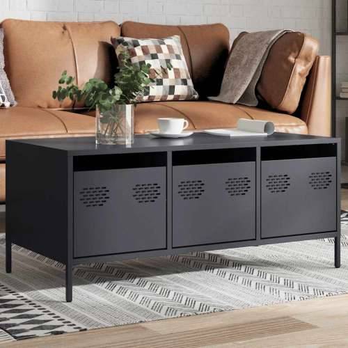 Stolić za kavu antracit 101,5x50x43,5 cm hladno valjanog čelika - Antracit 1 Cijena