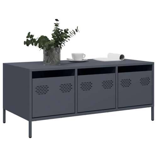 Stolić za kavu antracit 101,5x50x43,5 cm hladno valjanog čelika - Antracit 1 Cijena