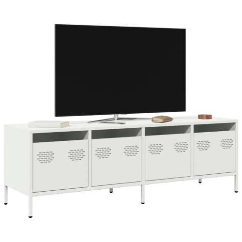 TV ormarić bijeli 135x39x43,5 cm hladno valjani čelik - Bijela 1 135 cm Cijena