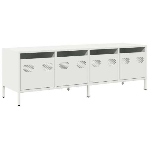 TV ormarić bijeli 135x39x43,5 cm hladno valjani čelik - Bijela 1 135 cm Cijena