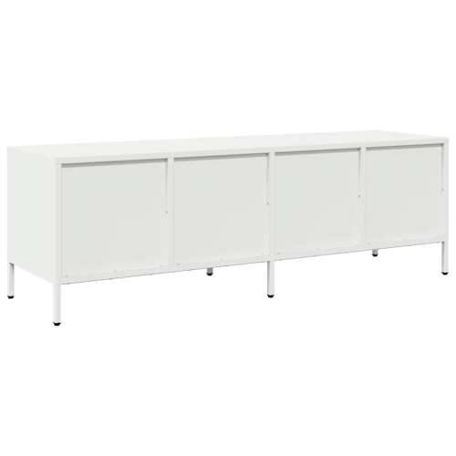 TV ormarić bijeli 135x39x43,5 cm hladno valjani čelik - Bijela 1 135 cm Cijena