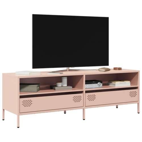 TV ormarić ružičasti 135x39x43,5 cm hladno valjani čelik - Ružičasta 1 135 cm Cijena