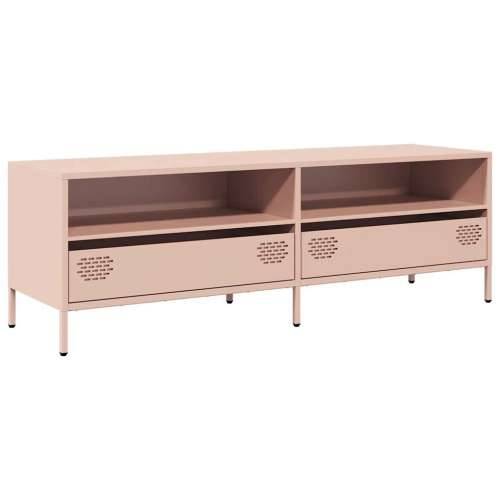 TV ormarić ružičasti 135x39x43,5 cm hladno valjani čelik - Ružičasta 1 135 cm Cijena