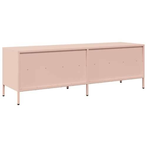TV ormarić ružičasti 135x39x43,5 cm hladno valjani čelik - Ružičasta 1 135 cm Cijena