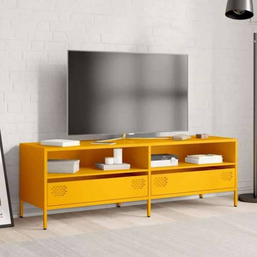 TV ormarić boja senfa 135x39x43,5 cm čelični - žuta boja senfa 1 135 cm Cijena