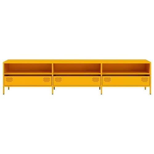 TV ormarić senf žuta 202x39x43,5 cm hladno valjani čelik - žuta boja senfa 1 202 cm Cijena