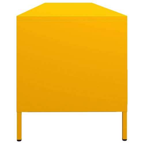 TV ormarić senf žuta 202x39x43,5 cm hladno valjani čelik - žuta boja senfa 1 202 cm Cijena