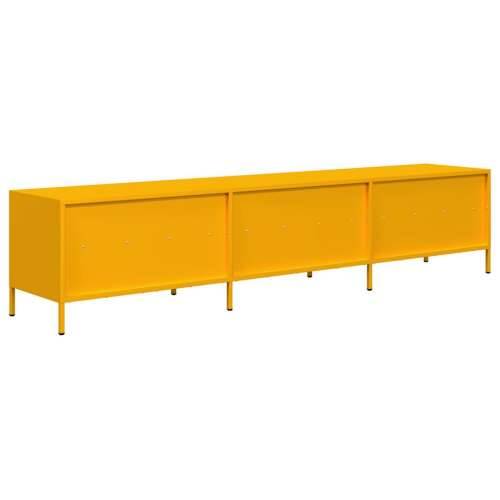 TV ormarić senf žuta 202x39x43,5 cm hladno valjani čelik - žuta boja senfa 1 202 cm Cijena