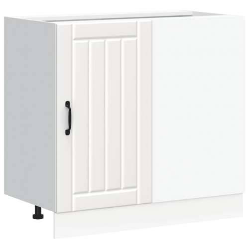 Donji ormarić za Lavabo - Umivaonik Lucca bijeli konstruirano drvo - Bijela 1 1 x kutni donji ormarić (1 vrata) 86 cm Cijena