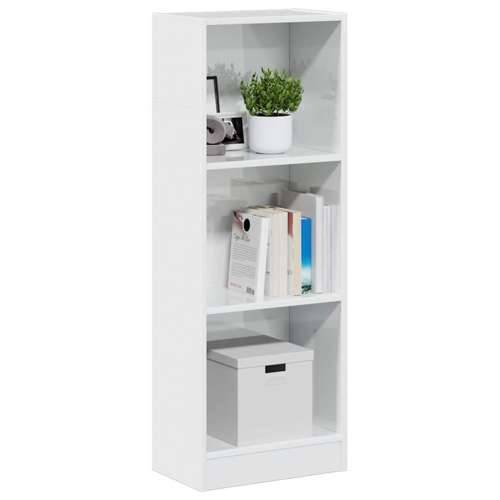Regal za knjige sjajni bijeli 40x24x109 cm konstruirano drvo - Visoko sjajno bijela 1 109 cm 40 cm Cijena