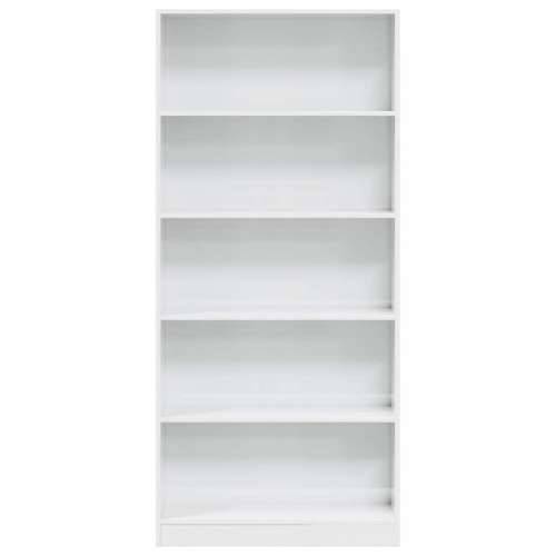 Regal za knjige sjajni bijeli 80x24x176 cm konstruirano drvo - Visoko sjajno bijela 1 176 cm 80 cm Cijena