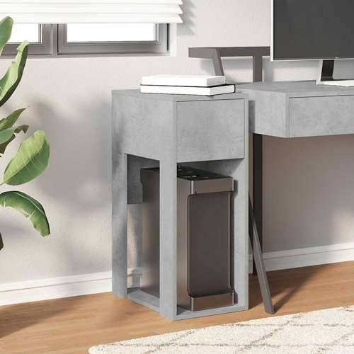 Tower stalak za računalo s ladicom boja betona 30x44x74 cm - Beton siva Cijena