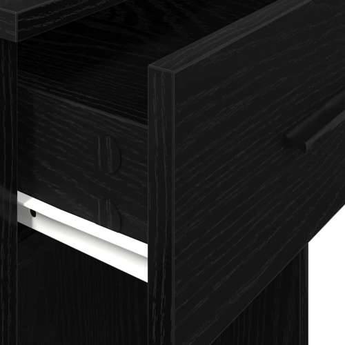 Tower stalak za računalo s ladicom crni 35x45x77 cm - Crna Cijena
