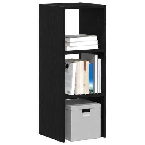 Regal za knjige složive 30x30x80 cm konstruiranog drvo - Crna 1 Cijena