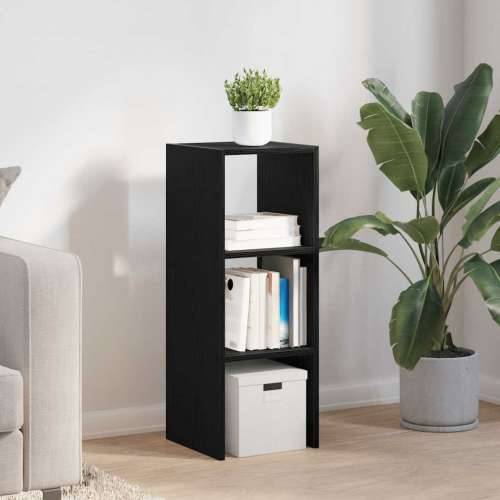 Regal za knjige složive 30x30x80 cm konstruiranog drvo - Crna 1 Cijena