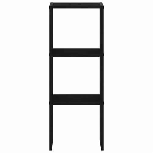 Regal za knjige složive 30x30x80 cm konstruiranog drvo - Crna 1 Cijena