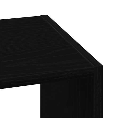 Regal za knjige složive 30x30x80 cm konstruiranog drvo - Crna 1 Cijena