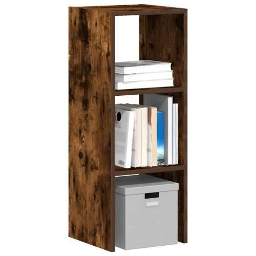 Regal za knjige složive 30x30x80 cm konstruiranog drvo - Dimljeni hrast 1 Cijena