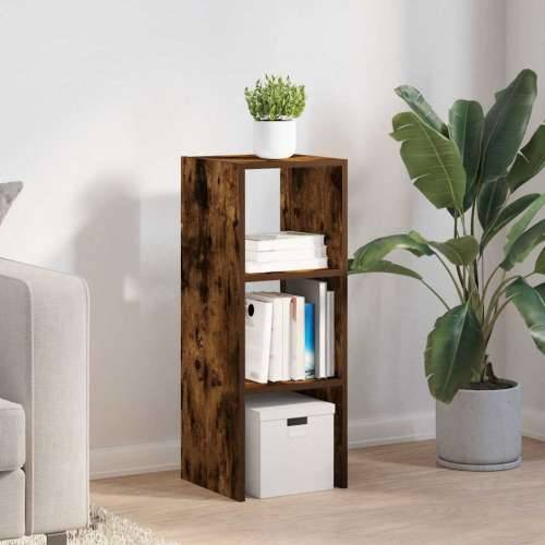 Regal za knjige složive 30x30x80 cm konstruiranog drvo - Dimljeni hrast 1 Cijena