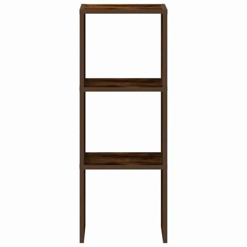 Regal za knjige složive 30x30x80 cm konstruiranog drvo - Dimljeni hrast 1 Cijena