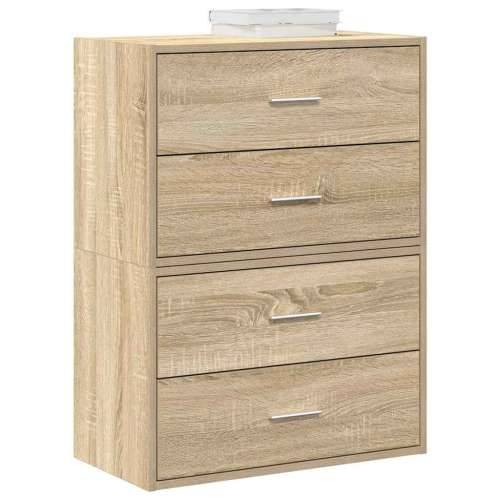 Ormari s 2 ladice 2 kom boja hrast 60x31x40cm konstruirano drvo - sonoma hrast 2 Cijena