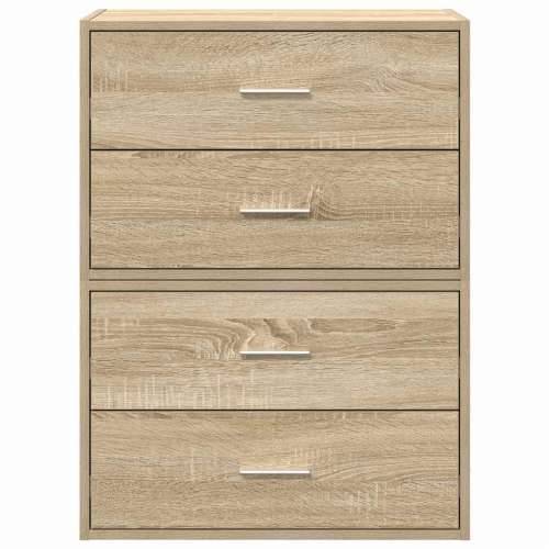 Ormari s 2 ladice 2 kom boja hrast 60x31x40cm konstruirano drvo - sonoma hrast 2 Cijena