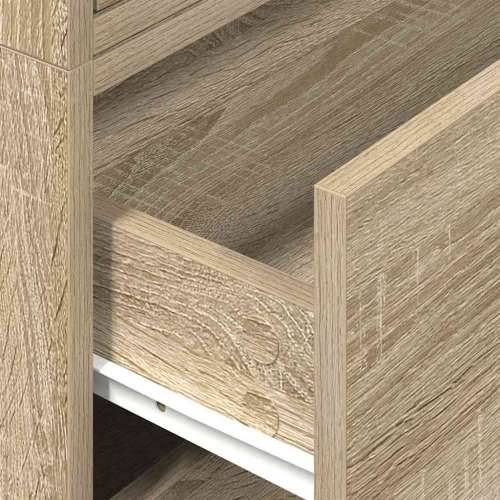 Ormari s 2 ladice 2 kom boja hrast 60x31x40cm konstruirano drvo - sonoma hrast 2 Cijena