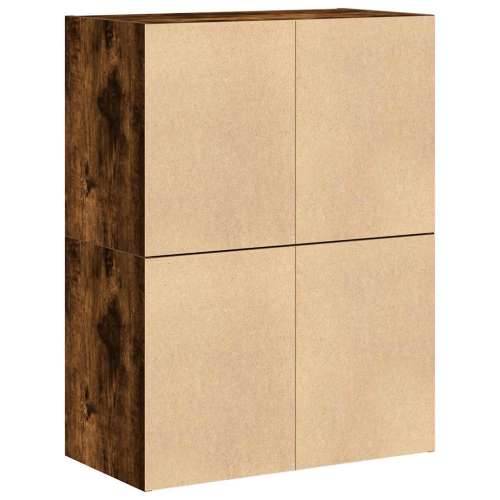 Ormari s 2 ladice 2 kom boja hrast 60x31x40cm konstruirano drvo - Dimljeni hrast 2 Cijena