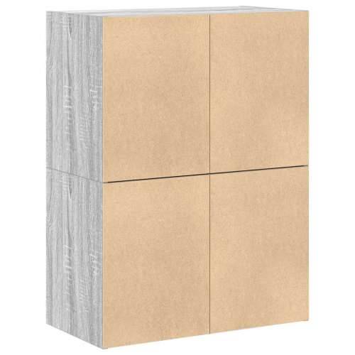 Ormari s 2 ladice 2 kom boja hrast 60x31x40cm konstruirano drvo - Sivi hrast sonoma 2 Cijena