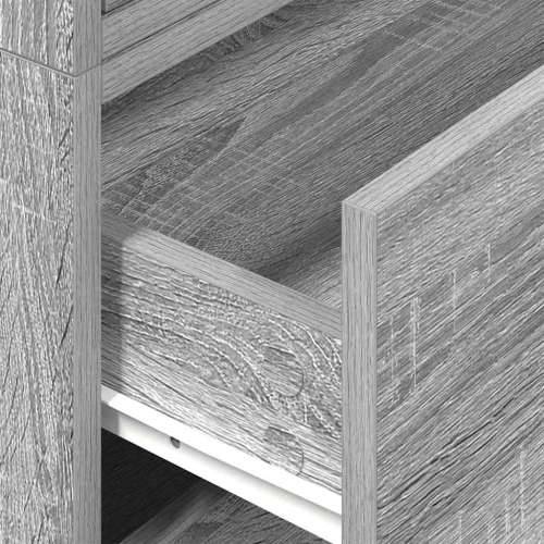 Ormari s 2 ladice 2 kom boja hrast 60x31x40cm konstruirano drvo - Sivi hrast sonoma 2 Cijena