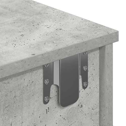 Zidna polica s ladicama beton siva 60x28x15cm konstruirano drvo - Beton siva 60 x 25 x 15 cm 1 Cijena